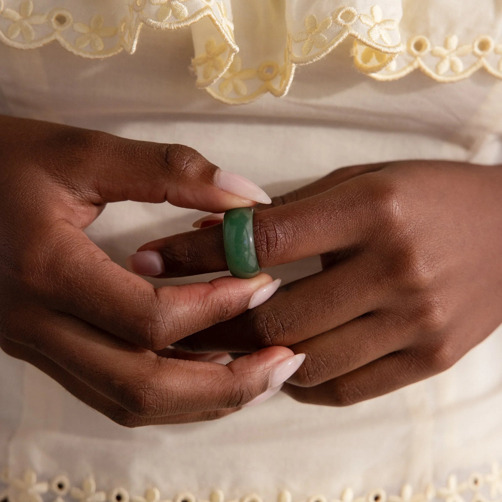 Thick Jade Ring